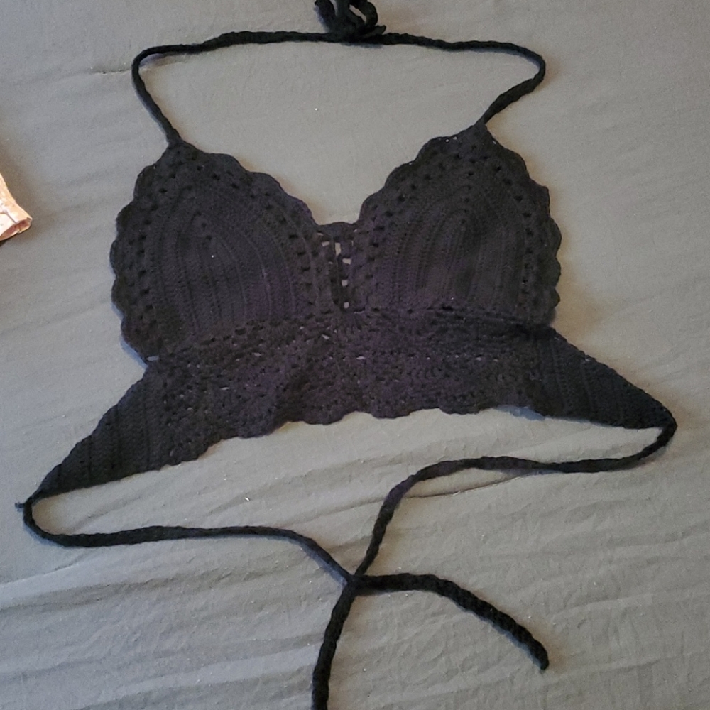 Crocheted bralette